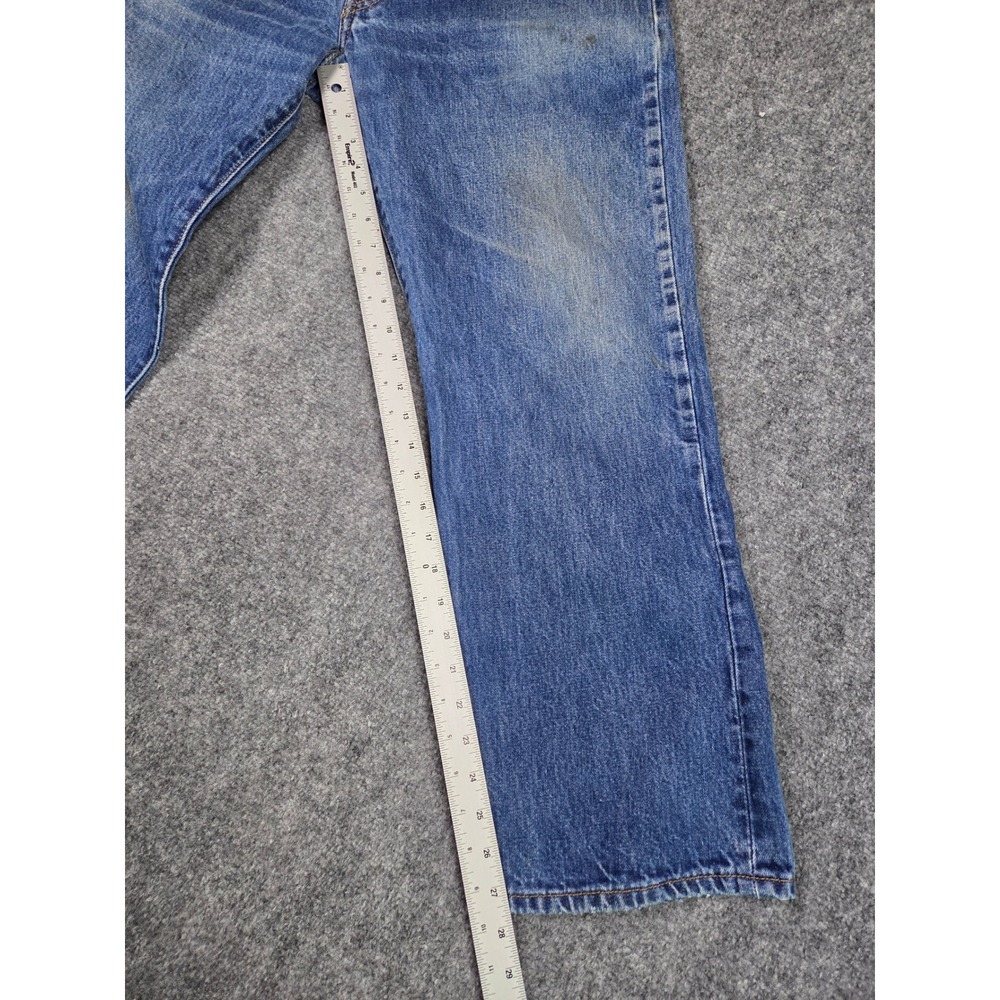 VIntage Levi's 501 Original Fit Jeans Mens 36x29‎ Blue Straight Leg Button 78/2 - Picture 10 of 10